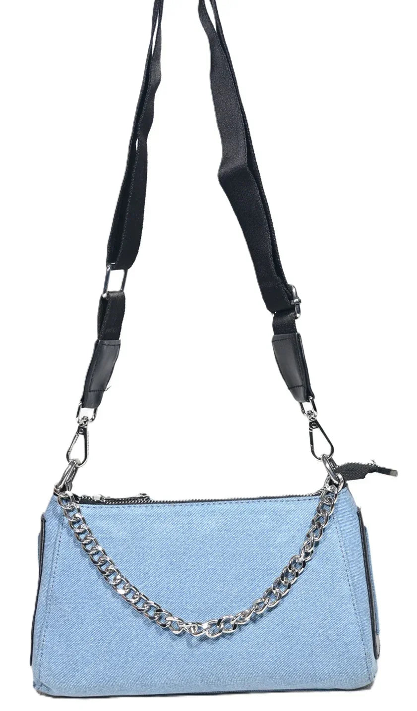 Denim sling bag