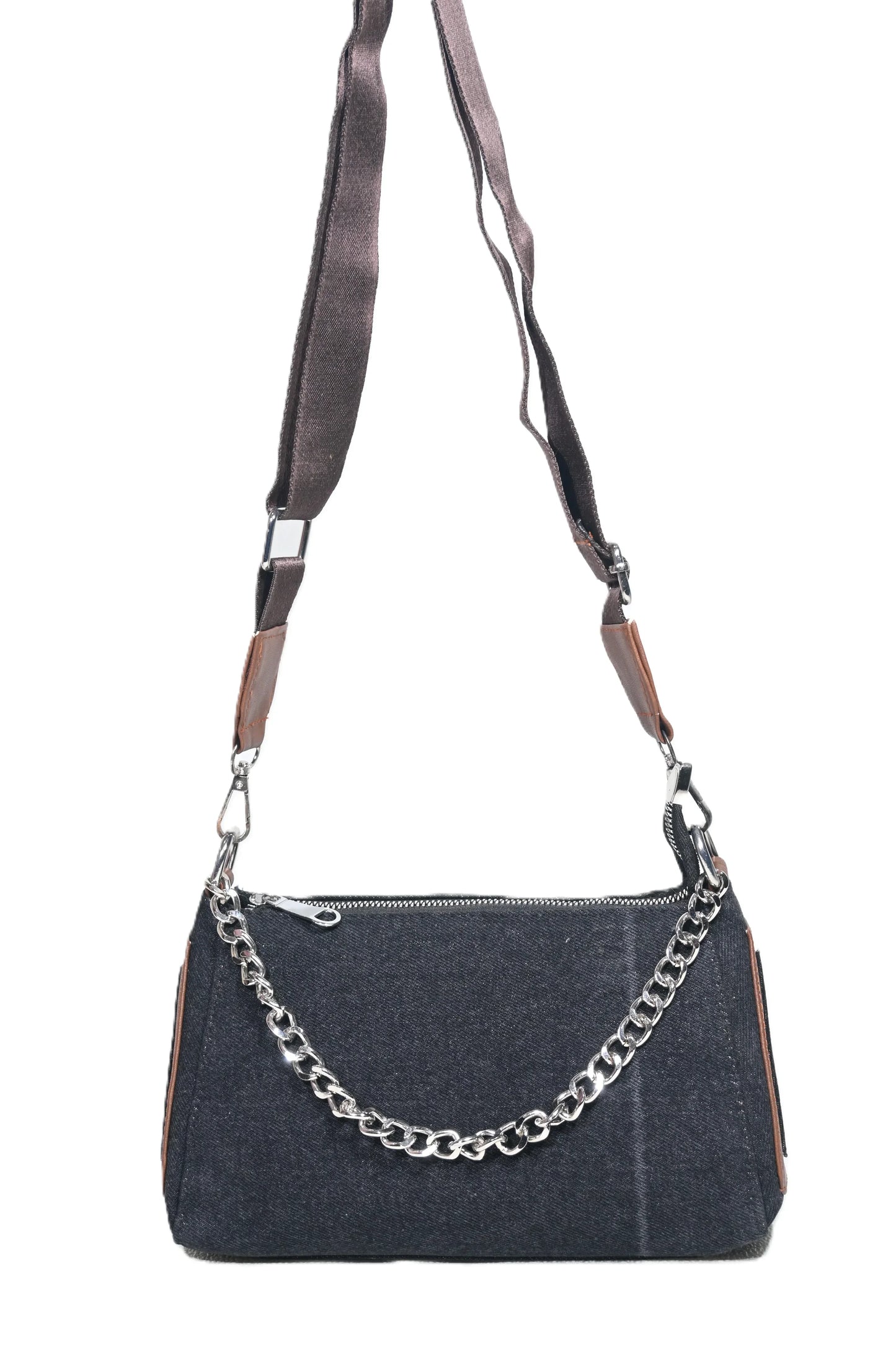 Denim sling bag