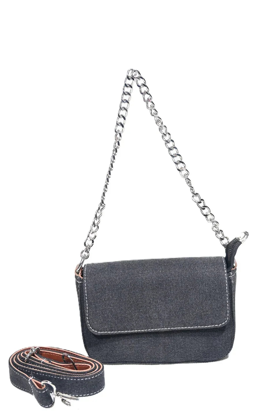 Denim sling bag