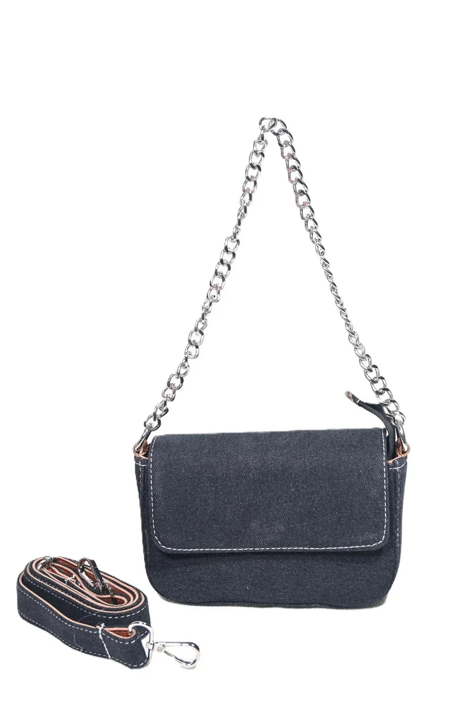 Denim sling bag