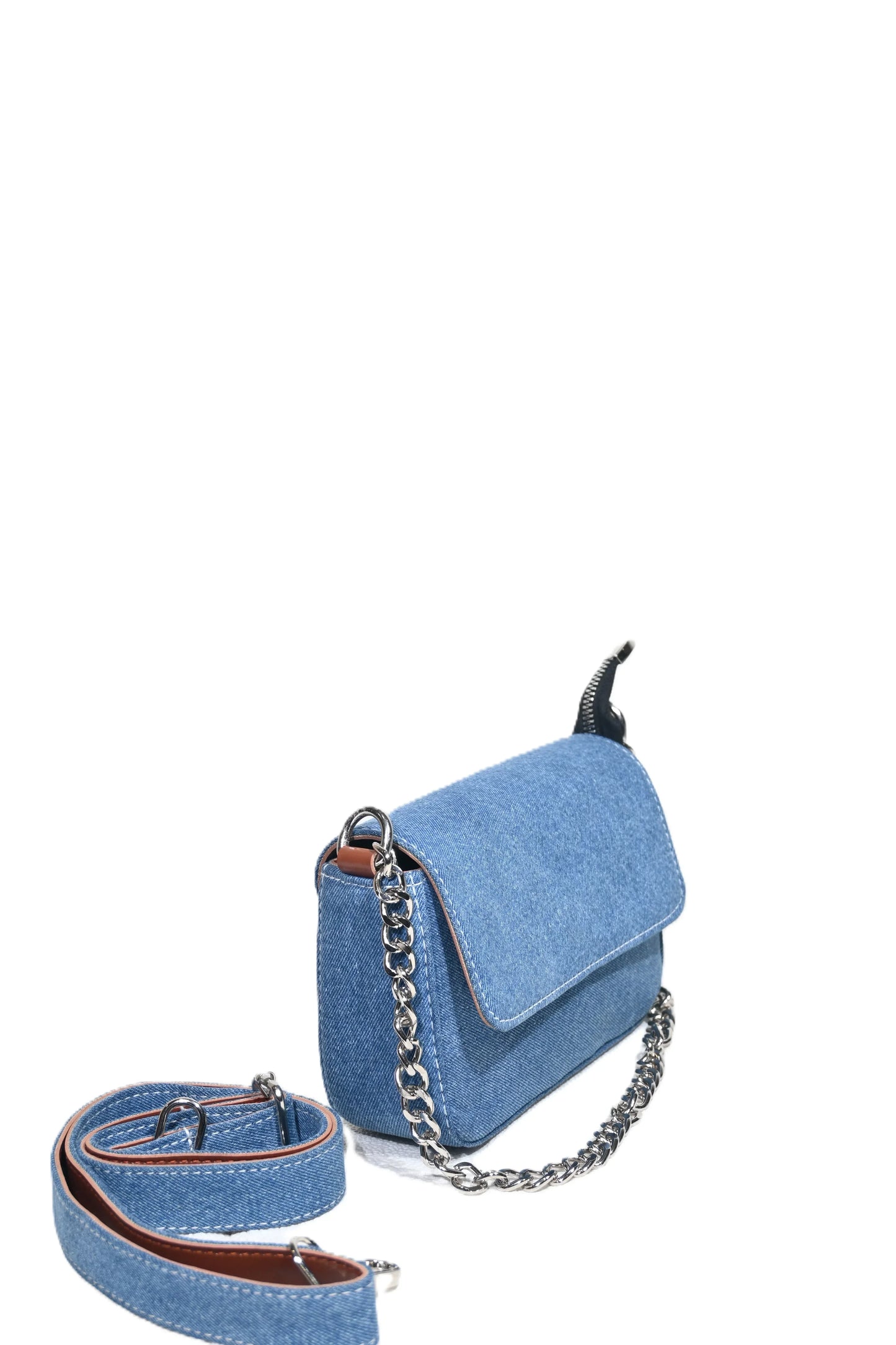 Denim sling bag