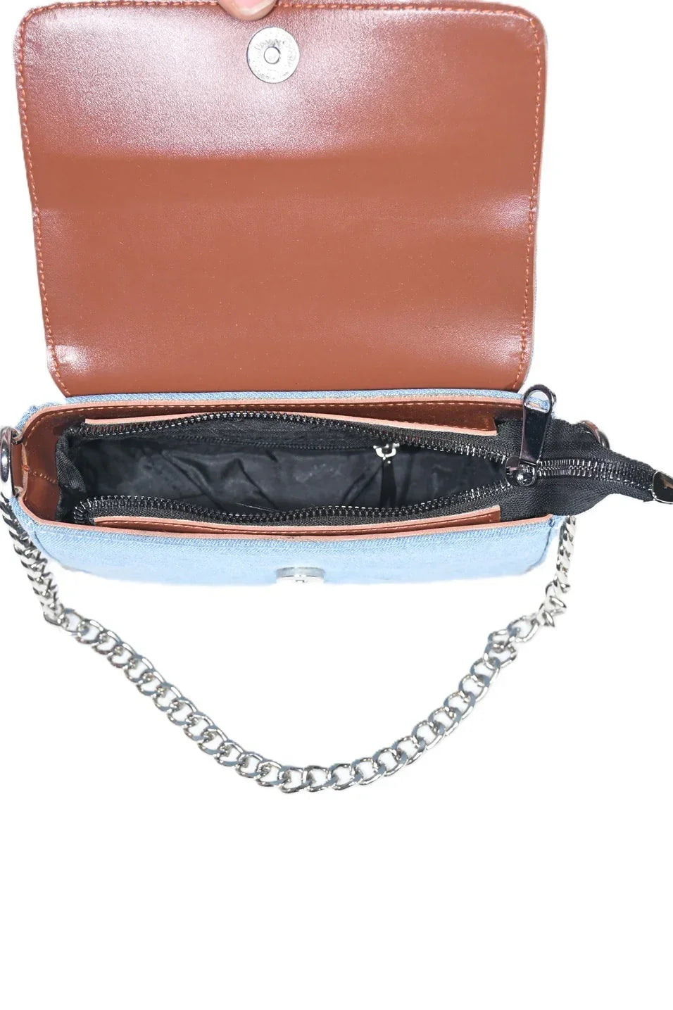 Denim sling bag