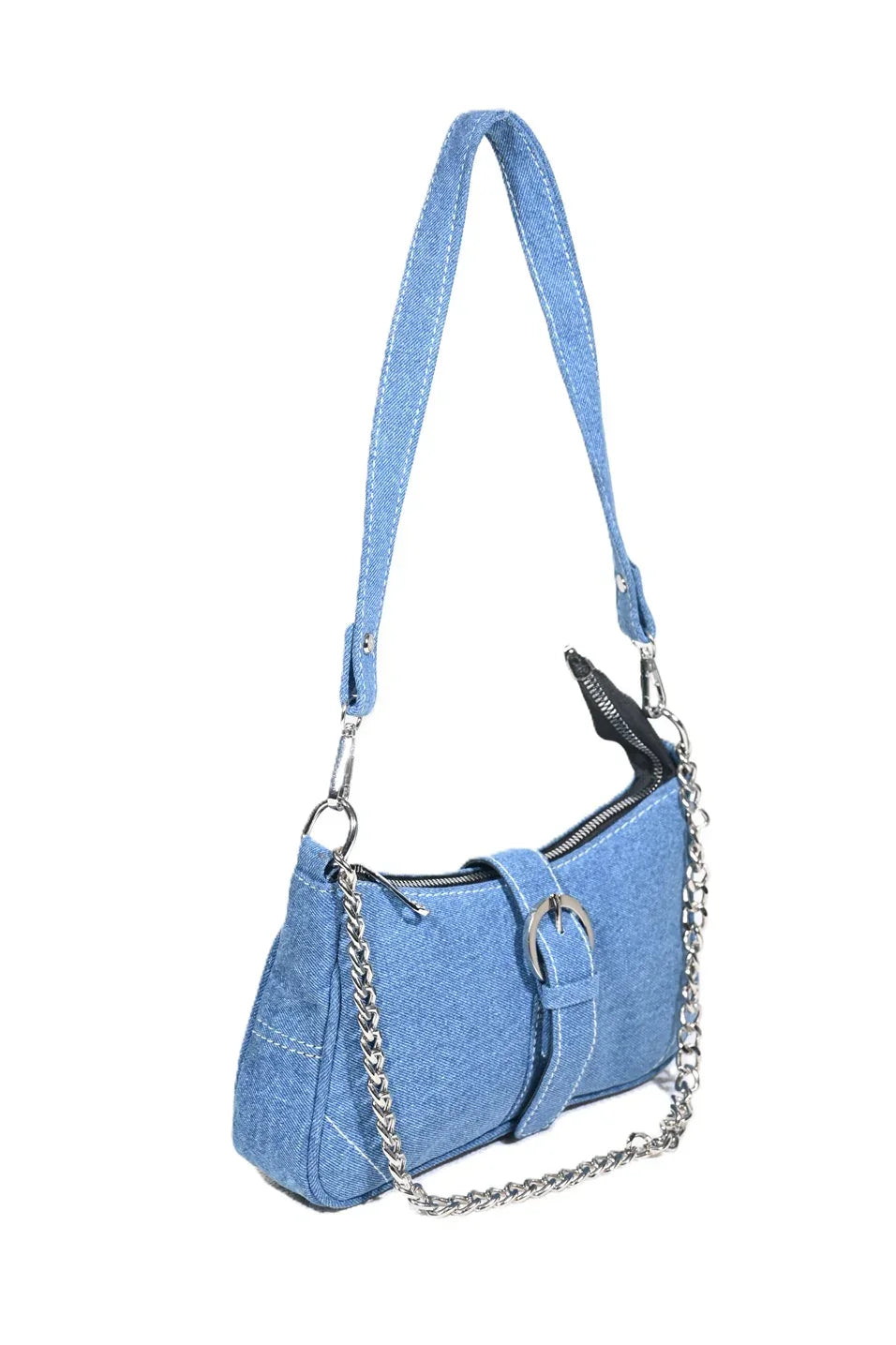 Denim sling bag