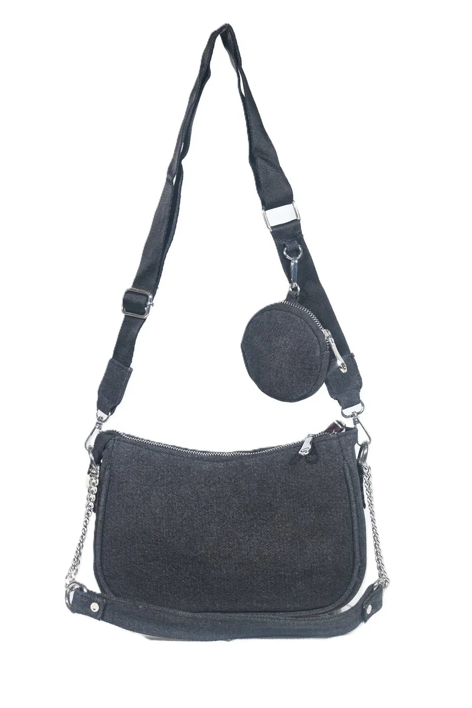 Denim sling bag