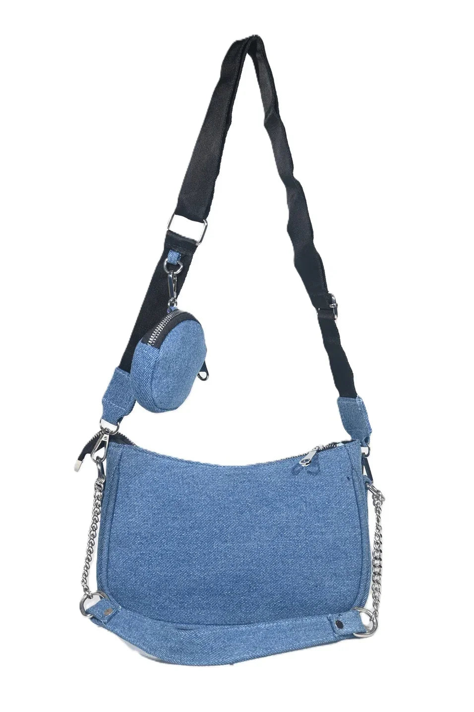 Denim sling bag