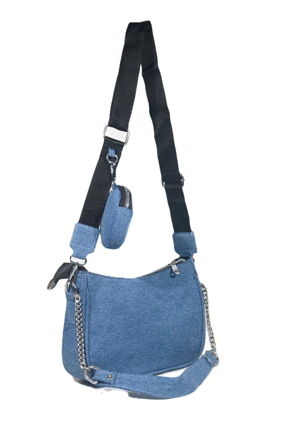 Denim sling bag