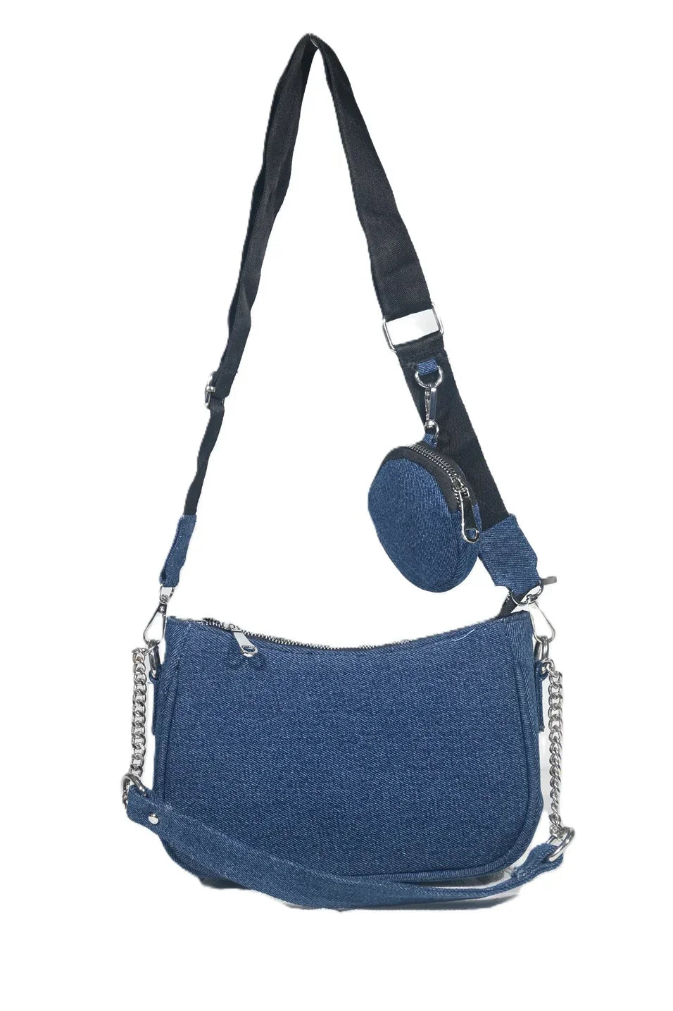 Denim sling bag